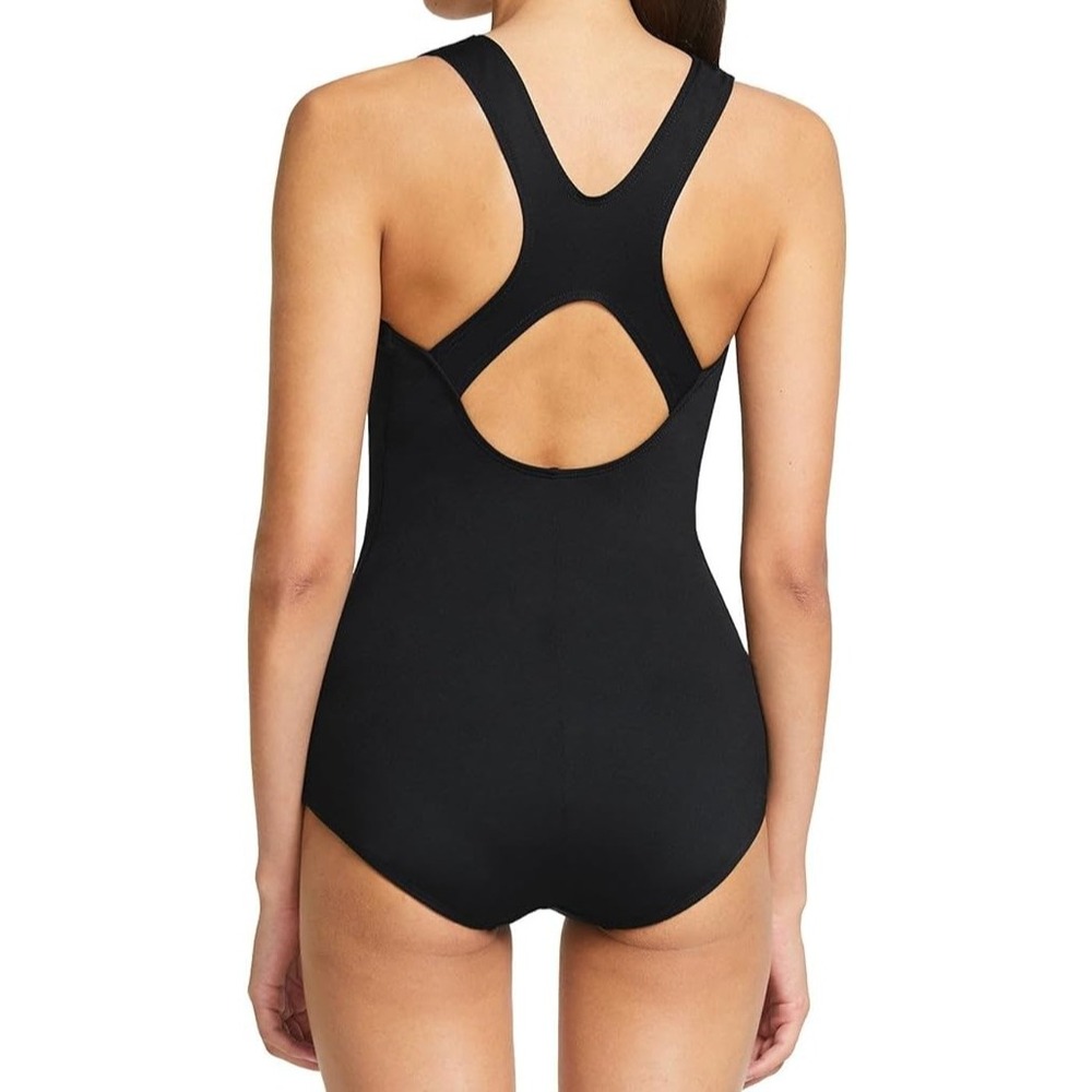 baleaf Black Racerback Athletic One Piece Modest Women's Swimsuit Sz XL (16-18) - Picture 2 of 6